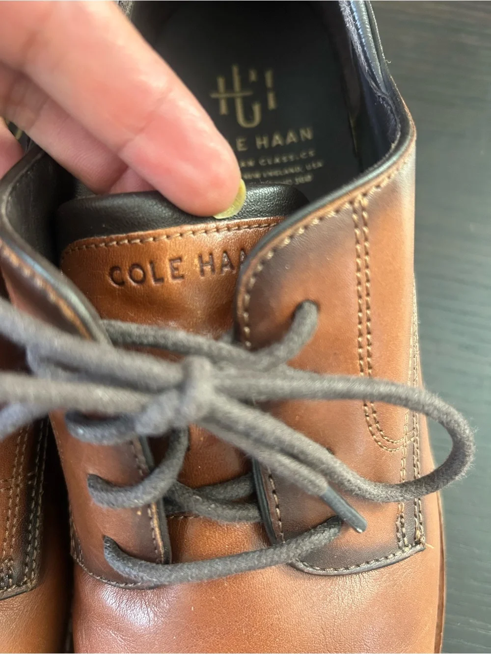 Cole Haan men’s American classic Oxford Brown Leather Derby Shoes